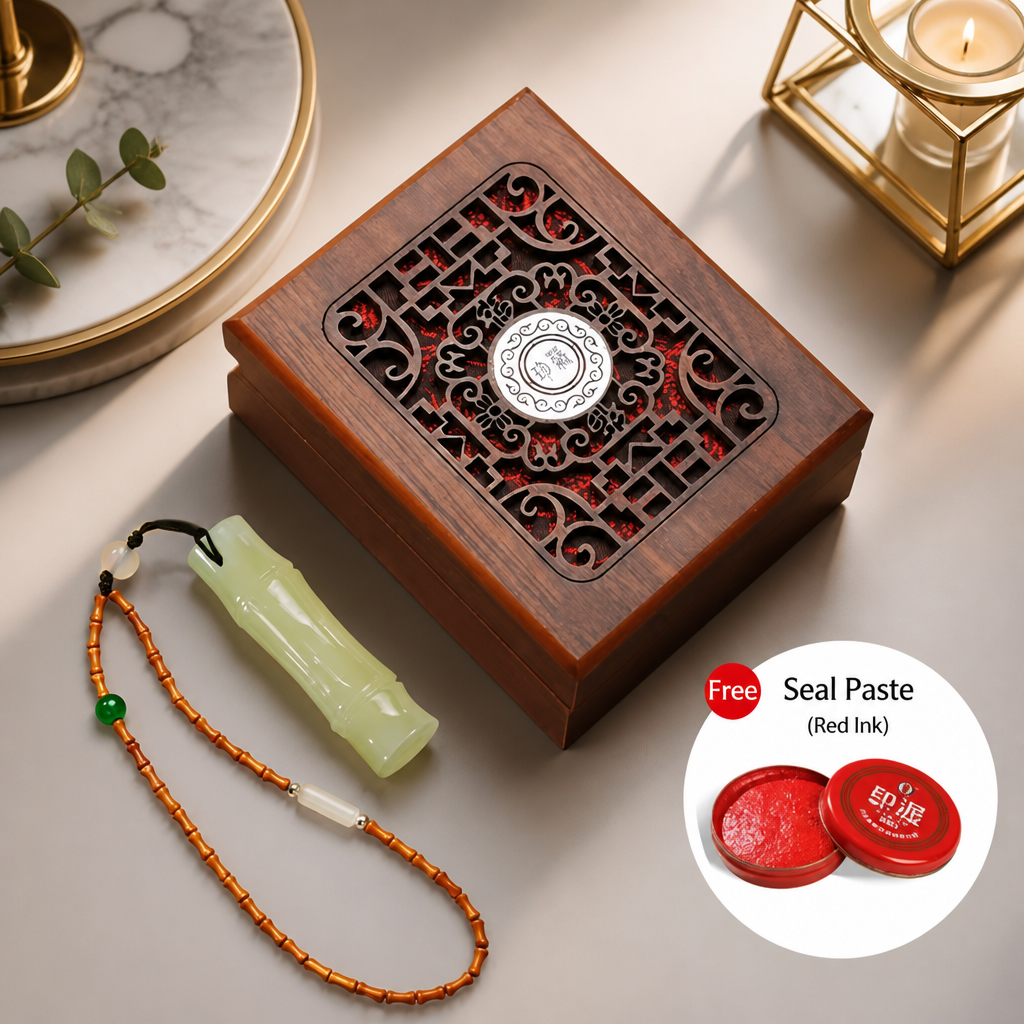 Personalized Chinese Name Seal – Elegant Bamboo Design Inspired by Eastern Culture