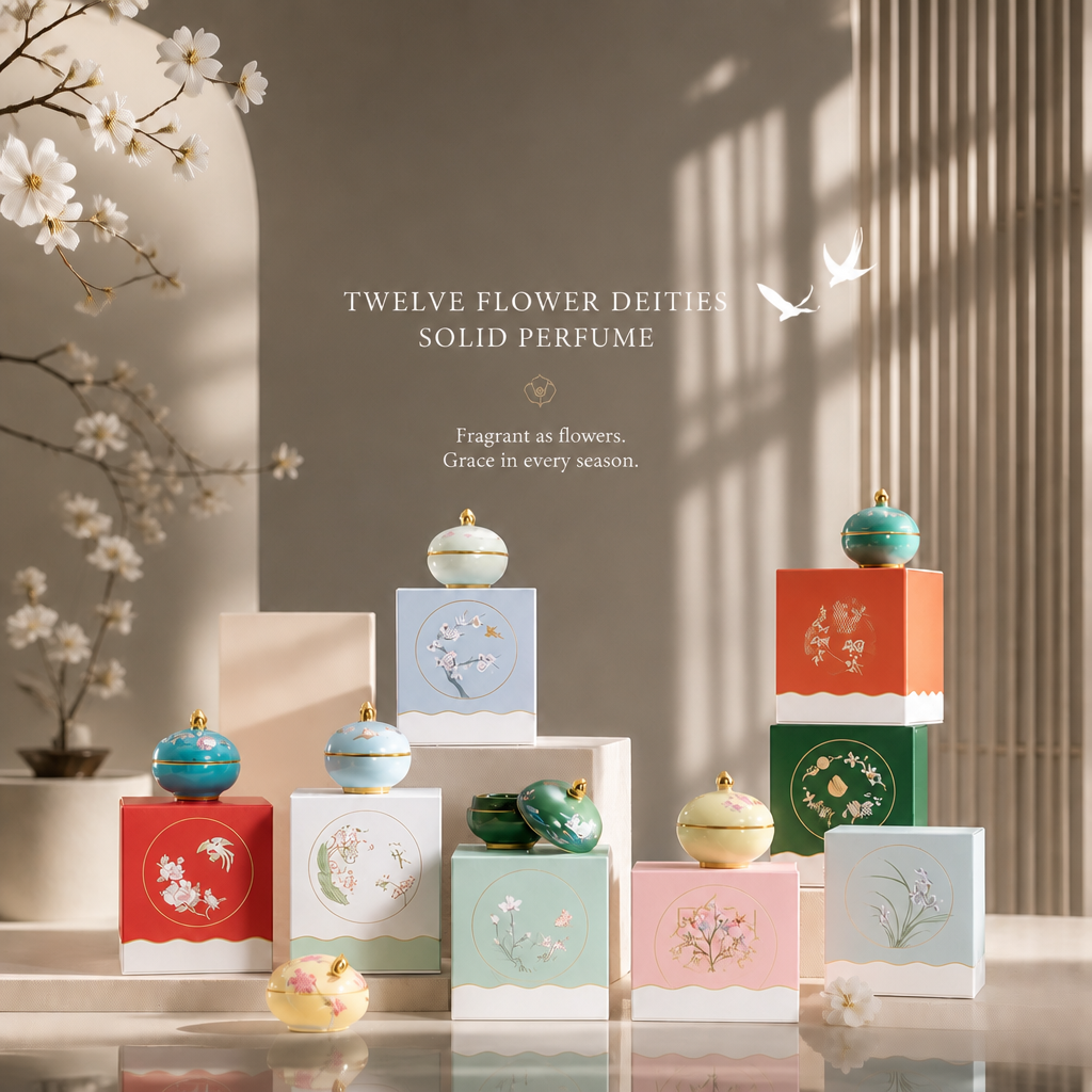 Bloom in Fragrance – The Twelve Floral Deities Solid Perfume Collection
