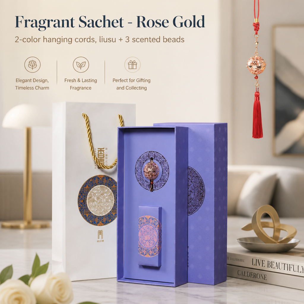 Eastern Elegance Fragrance Sachet Set – Decorative Aroma Charm with Tassel