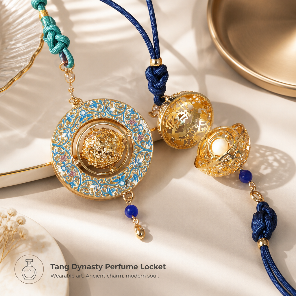 Eastern Elegance Fragrance Sachet Set – Decorative Aroma Charm with Tassel